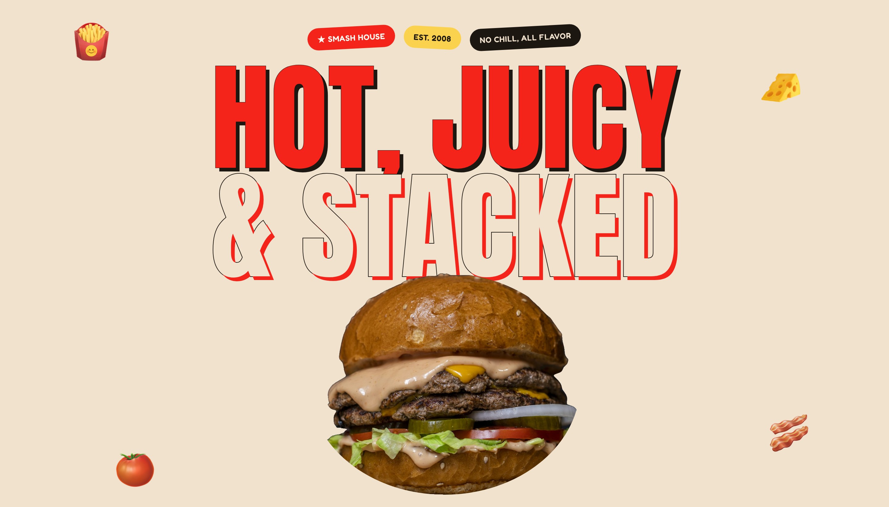 CHOMP smash-burger website